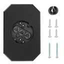 8141DBL Outdoor Light Mounting Block with Built-in Electrical Box Vinyl siding mounting Blocks,Siding Mounting Plate for 1/2 inch Lap Double and 4 inch Black
