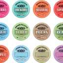 12pcs Grill Pellet Labels, 3.94x3.94 Inch Smoker Pellet Storage Tag Easy-to-Identify Pellet Bucket Label Stickers for Wood Pellet Storage Container Grill Accessories for Pellet Grills