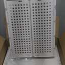 Pinkpum 8 Pack Closet Organizers and Storage Plastic Stackable Storage Bins, Foldable Drawer Shelf Storage Container for Wardrobe Kitchen Bathroom Dorm White