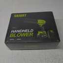 Cordless Leaf Blower 800,000 RPM with 2 Batteries & Charger, Lightweight Handheld Electric Blower with Extended Tube for Leaves, Patio, Car Drying, Dust (Bright Green