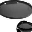 Full Size Griddle Inserts for Weber 22" Charcoal Grills, Flat Top Griddle for Weber 22" Original Kettle, Master-Touch and Performer Deluxe Charcoal Grill, Compatible Other 22 inch Round Grills