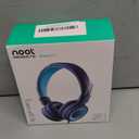 Kids Headphones - noot products K11 Foldable Stereo Tangle-Free 3.5mm Jack Wired Cord On-Ear Headset for Children/Teens/Boys/Girls/Smartphones/School/Kindle/Airplane Travel/Plane/Tablet (Navy/Teal)