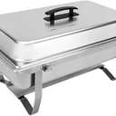 Sterno Buffet Kit Foldable Chafing Dish Buffet Set - Chafing Dishes for Buffet & Catering Food Warmers - Catering Supplies & Food Warming Trays for Buffet Party - 4 Dishes