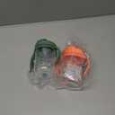 Dr. Brown's Milestones Baby's First Straw Cup, Training Cup with Weighted Straw, 9 oz/270 mL, BPA-free, 6m+, Coral/Olive Green, 2-Pack