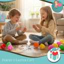 2 x 24 Pack Easter Basket Stuffers with Metal Brain Teaser Puzzles  Prefilled Eggs with Mini Logic Toys & Instruction Cards, Classroom Gifts, Egg Hunt Prizes, Easter Party Favors for Kids Boys & Girls