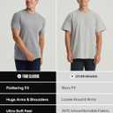 True Classic Mens T-Shirts Short Sleeve Crew Neck T Shirts for Man, Cotton Blend Plain Novelty Men's T-Shirts (Gray, M)