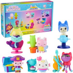 Gabbys Dollhouse, 12-Piece Story Figures Gift Pack, with 6 Toy Figures & 6 Dollhouse Accessories Set, Kids Toys for Girls & Boys Ages 3+