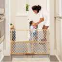 Toddleroo by North States - Diamond Mesh Wooden Baby Gate: Pressure Mounted Baby Gate for Doorways - Adjustable 26.5 to 42 Inches Wide - 23 Inches Tall