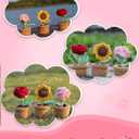 2 x Handmade Crochet Flowers, Crochet Roses, Knit Flowers, Teacher Appreciation Gifts, Perfect for Birthday, Anniversary, Christmas, Rose (Red)