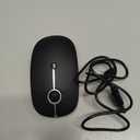 VssoPlor Type C Wireless Mouse, USB C MacBook Wireless Mouse Dual Mode Cordless Mice with USB and Type C Receiver Compatible with PC, Laptop, MacBook and All Type C Devices Black and Silver