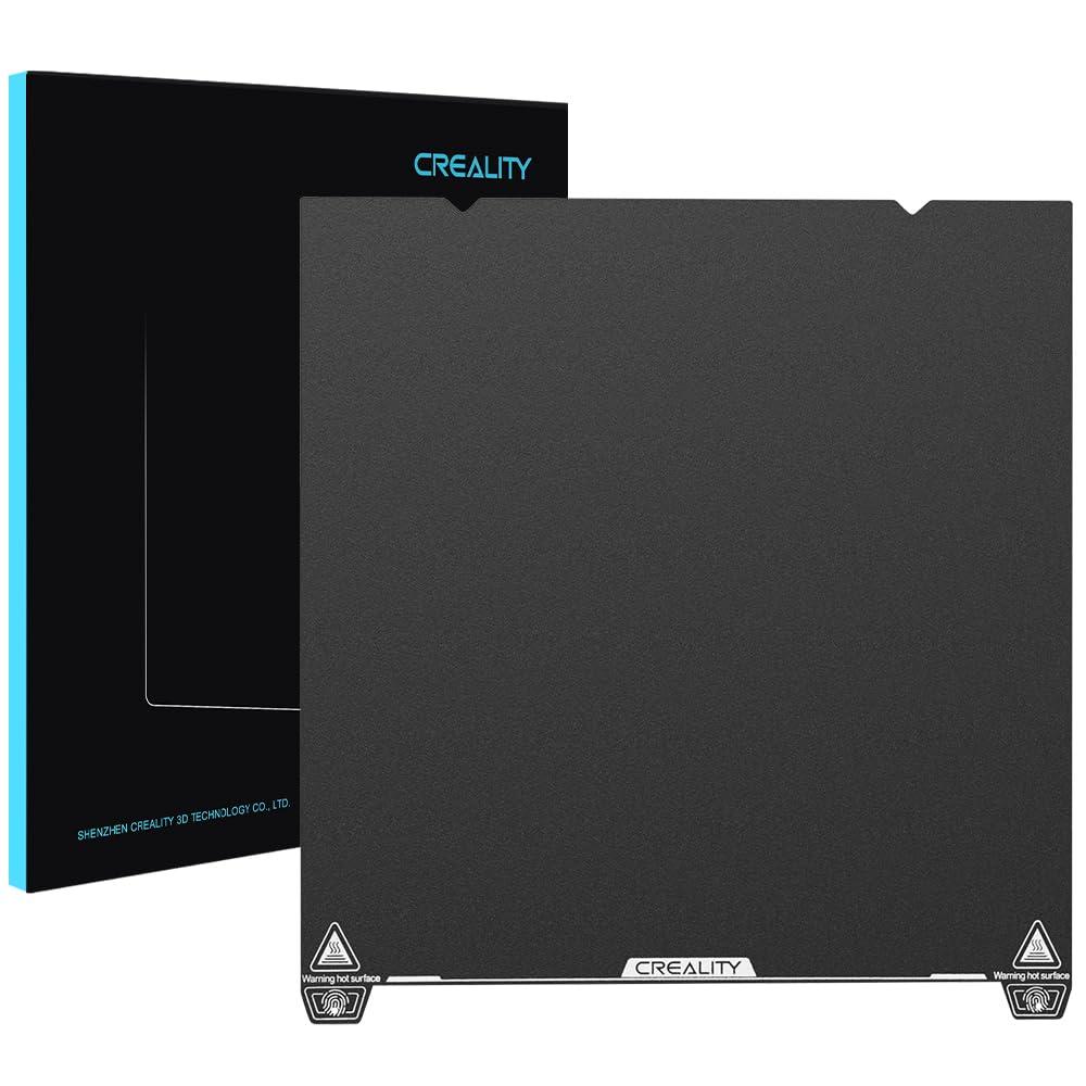 Creality Epoxy Resin Build Plate, 310 * 315mm Double-Sided Bed Plate Texture Spring Steel Excellent Adhesion Heat-Resistant Durable Wear Resistance Flexible Print Platform for K1 Max/Ender-3 V3 Plus