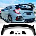 STSEV01 Rear Spoiler Wing Fit for Honda Civic Hatchback 2016-2021 EX/EX-L/LX/Sport/Touring (Hatchback Model only), Glossy Black HighKick Duckbill Type R Style DeckLid Lip Exterior Accessories