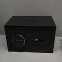 Small Safe Box, Fingerprint Home Safe for Money, Money Safe with Fireproof Waterproof Bag, 0.8 Cubic Biometric Small Fireproof Safe for Home