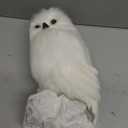 Decorae Fake Stuffed Owl Figure, 11-Inch Tall Bird for Craft, Halloween Prop or Christmas Tree Topper Use