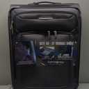 Samsonite Solyte DLX Softside Expandable Luggage with Spinner Wheels, Mineral Grey, Checked-Medium 25-Inch