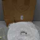 Nuanchu 35.4'' Large PU Ceiling Medallion Combination Decorative 2.36'' ID French Style Chandelier Base Ceiling Medallion for Light Fixtures Victorian Rosette Light Covers for Chandeliers(Fresh)