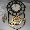 Large Industrial Steampunk Decor Vintage Wall Clock, 23" H x14" W