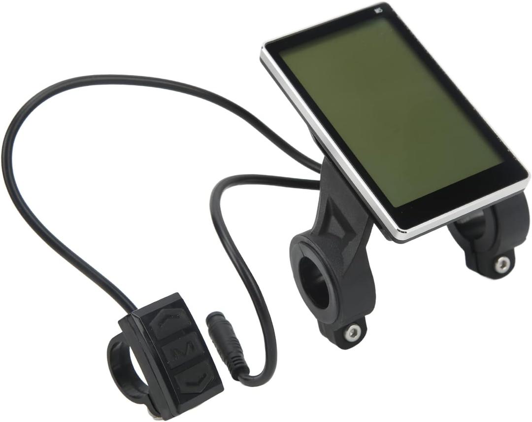 E-Scooter Cycling Computer, Display Meter M5 LCD Display Panel with 6Pin Connector for Electric Scooter Default Labeling 36V (24V 48V 60V Compatible)