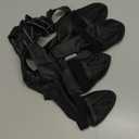 Waterproof Dog Boots for Small Dogs -Dog Paw Protectors Dog Suspender Boots Anti-Slip Pet Shoes for Outdoor Walking, Reflective Stay-On, Dirt-Proof Comfortable Booties (Black, Small)