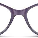 2SeeLife Narrow Cat Eye Reading Glasses for Women SmallMedium Fit, Sturdy Frame, Spring Hinges, Stylish Cateye Readers, Purple, +2.00
