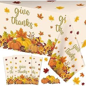 Give Thanks Table Cover 54"x108", 3Pcs