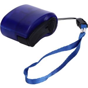 RTLR Hand Crank Charger, Emergency Supplies, Hand Crank USB Phone Charger, Compact DC 5.5V 600mA Hand Crank Backup Charger Hand Crank Generator (Blue)