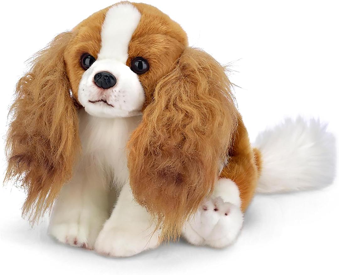 Bearington Sadie Cavalier King Charles Spaniel Plush Stuffed Animal Puppy Dog, 13 inch, for Ages 3-14