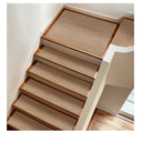15pcs Stairs Treads 8"X30" and 1 Landing Carpet 30"X30", Linen Stair Carpet for Wooden Steps Non Slip Peel and Stick Stairs Runner Indoor Self-Adhesive Treads Stair Covers Mat
