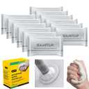 New Type White Waterproof Sealant Mastic, Repair Sealing Clay, Quick Mending Mud for Drain Connection, Wall Hole, Air Conditioning Hole Waterproof Seal Putty (12-Pack)