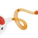 Jkanti Interactive Cat Toys for Indoor Cats,The 3rd Generation Agile Moving Cat Ball with Elastic Mesh Tail,Automatic Kitten Toys for Bored Indoor Cats,Motion Activated (Orange)