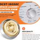 2 Pack DC97-18058C Laundry Appliance Control Knob by Beaquicy - Replace DC97-18058A, DC97-18058B, DC67-00680A, AP6002623, PS11735268, EAP11735268