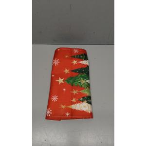 GEEORY Christmas Table Runner 13x72 Inch, Xmas Trees Snowflakes Winter Holiday Decorative Farmhouse Table Decorations for Kitchen Dinning, Indoor Outdoor Dinner Party Decor (Red) GT150-72