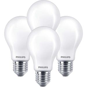 PHILIPS LED Flicker-Free Frosted Dimmable A19 Light Bulb - Eye Comfort Technology - 800 Lumen - Soft White (2700K) 8.8W=60W - E26 Base - Ultra Definition Old Version - Indoor - 4-Pack