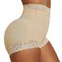 MOVWIN Tummy Control Shapewear Fajas Colombianas Moldeadoras Underwear Curvy Faja Shorts Butt Lifting Panties for Women (Medium, Beige)