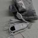 Bedsure Heating Pad for Neck and Shoulders and Back - Birthday Gifts for Women Men Mom Men's, FSA Eligible Items, Heated Pad 2.2lbs, Weighted Large Heated Wrap, 24" x 22", Grey