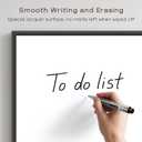 Dry Erase White Board, 30" x 20" Magnetic Whiteboard with Black Aluminum Frame, Hanging Writing Board for Home, Office, School