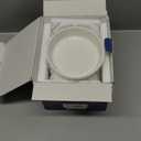 Delling Creme Brulee Ramekins - 6 Piece Set, 8 oz Round Fluted Quiche Dishes, Oven Safe, White
