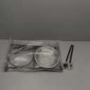 Funkeen Elevated Dog Bowls Raised Pet Feeder Cat Food & Water Diner Stand Set w/ 2 Removable Stainless Steel Bowls (2 Quarts/13.77" in Height)