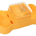 Interactive Dog Treat Dispenser Toy, Dog Slow Feeder for Mental Stimulation, Food Puzzles for Cats & Dogs to Prevent Boredom, Anxiety, Easy to Fill & Clean (Yellow)