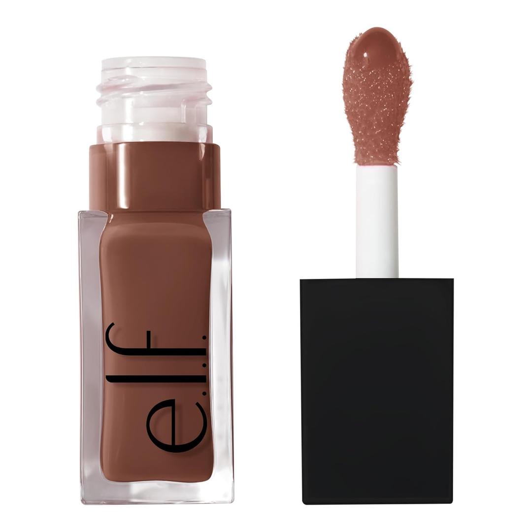 e.l.f. Glow Reviver Lip Oil, Nourishing Tinted Lip Oil For A High-shine Finish, Infused With Jojoba Oil, Vegan & Cruelty-free, Honey Talks (0.25 Fl Oz)