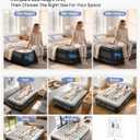 OhGeni Air Mattress Full with Built in Pump, 18" Raised Inflatable Blow up Mattress, Family Choice Award Winner, Portable Foldable Bed with Upgraded Surface for Home & Camping, 600 lbs