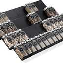 Mulush Metal Spice Rack Tray - Spice Drawer Organizer for Kitchen Cabinets Storage and Organization (Jars Not Included)