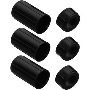 TOYANDONA Flute Interface Protective Covers 3-Pack Lightweight Durable Flute Protection Sleeves Replacement Caps 1.57X0.90X0.90In Wind Instrument Accessories