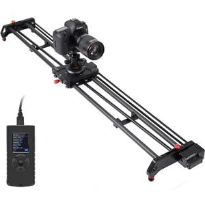 GVM Great Video Maker Camera Motorized Slider,48"/120CM,Automatic Round Trip,Time Lapse,Panoramic Shooting,Video Capture,Slider Smooth and Stable,with Battery