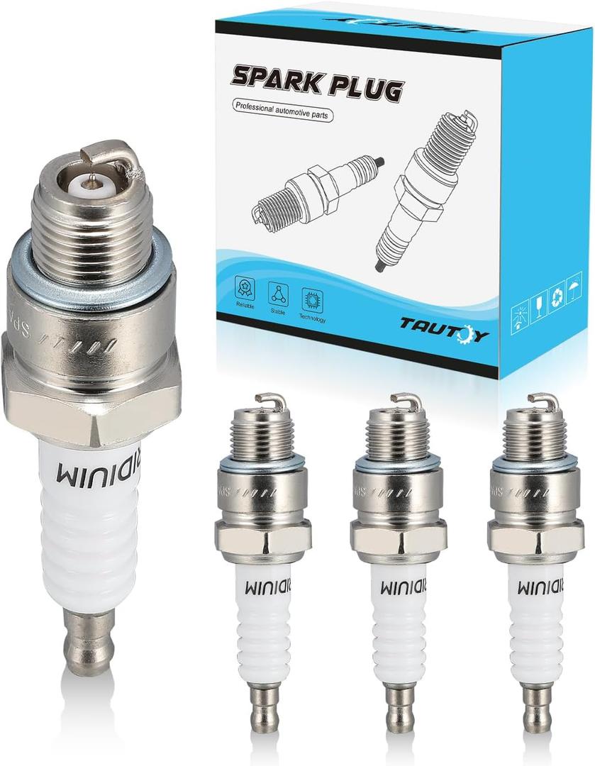 1134 BR8HS-10 Spark Plug Double Iridium 4PCS For Tohatsu Yamaha Mariner 2-Stroke Outboard Engines DT55C DT60C DT65TC DT75M DT85C DT90 DT100 DT115S DT150 DT200 DT225,30G 50H 60F 70B 75C 90A