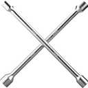 Bates 14 Inch 4 Way Lug Wrench - Black Tire Iron, Car Cross Wrench, 4 Star Lug Wrench