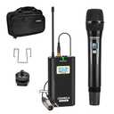 COMICA CVM-WM100 H UHF 48-Channel Professional Wireless Handheld Microphone System for Canon Nikon Sony Panasonic Fuji DSLR Camera, XLR Camcorder, Smartphone, Perfect for Video Recording/Interview