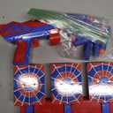 Shooting Toys for 3-12 Year Old Boys, Hero Styles with Glowing Web&Sounds,LCD Scoring and Auto Reset 3 Shooting Targets,Indoor Outdoor Kids Family Games Christmas Birthday Gifts for Boys Toys Age 3-12