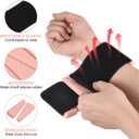 PATIKIL Ankle Weights for Women, 2Lbs Total (1Lb Each) Adjustable Wrist Weights with Removable Weights Arm Weights for Women & Men Yoga Training Walking Jogging Aerobics (Pink)