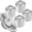 50pcs Heavy Duty Stainless Steel Slop Basket Filter Trap, 2.75" Top / 1" Mesh Metal Sink Strainer, Perfect for Kitchen Sink/Bathroom Bathtub Wash Basin Floor Drain Balcony Drain Hole, Utility